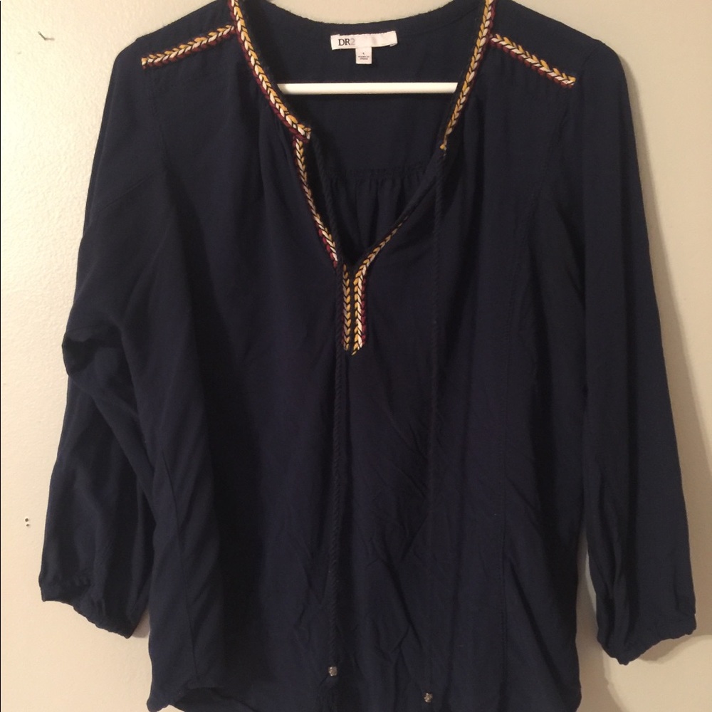 Navy blouse